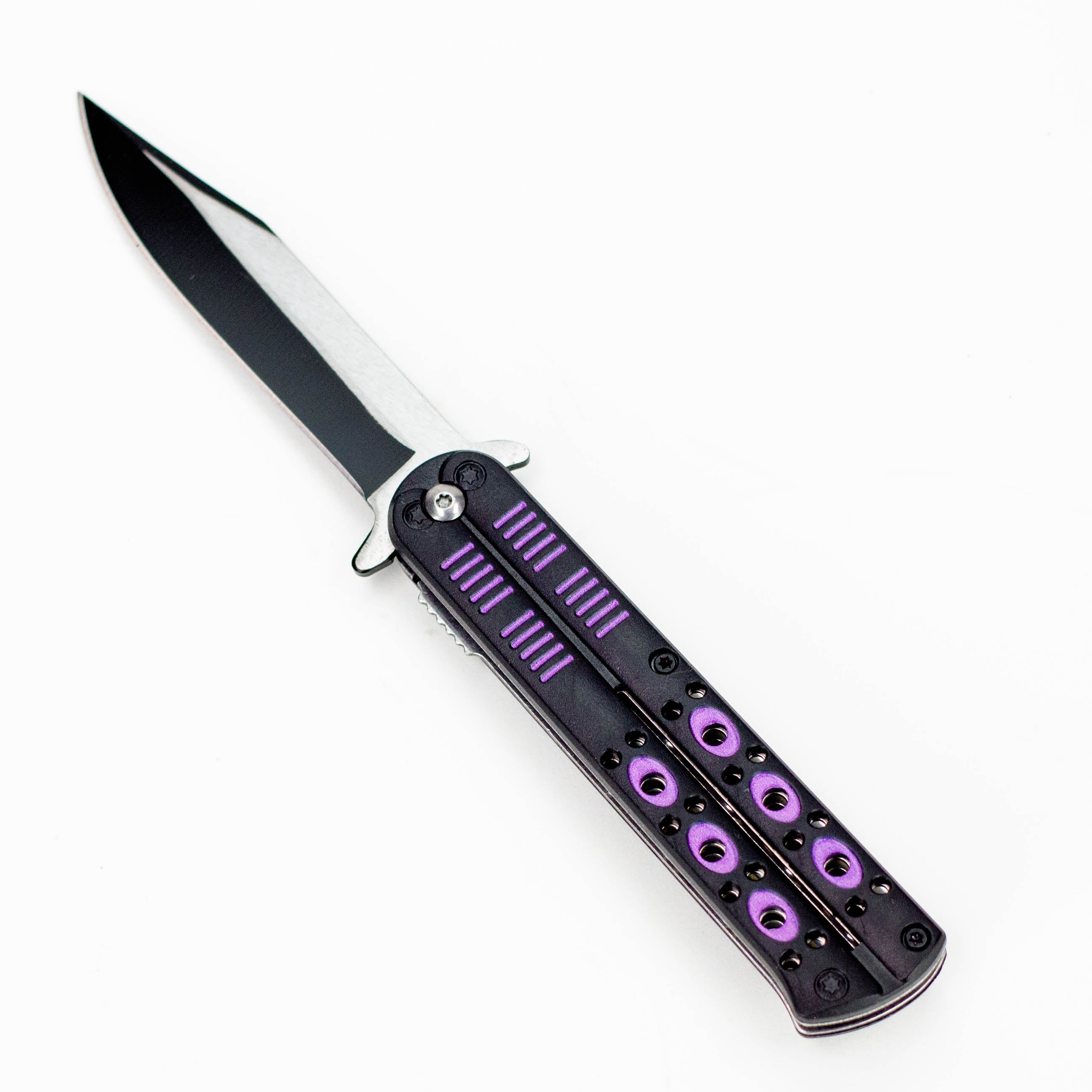 8.5″ Tiger-USA® Butterfly Style Tiger pocket knife  [SJ-1040]