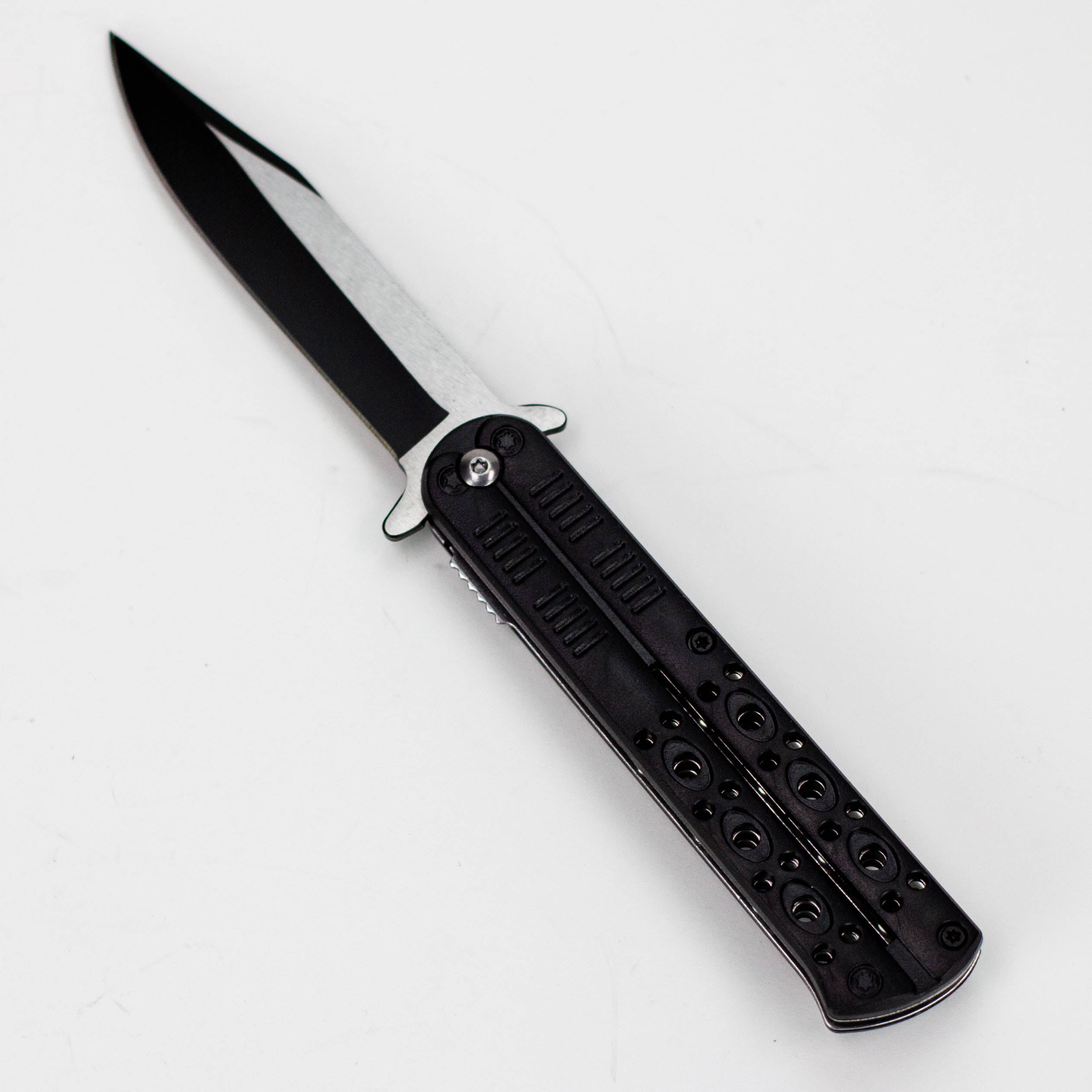 8.5″ Tiger-USA® Butterfly Style Tiger pocket knife  [SJ-1040]