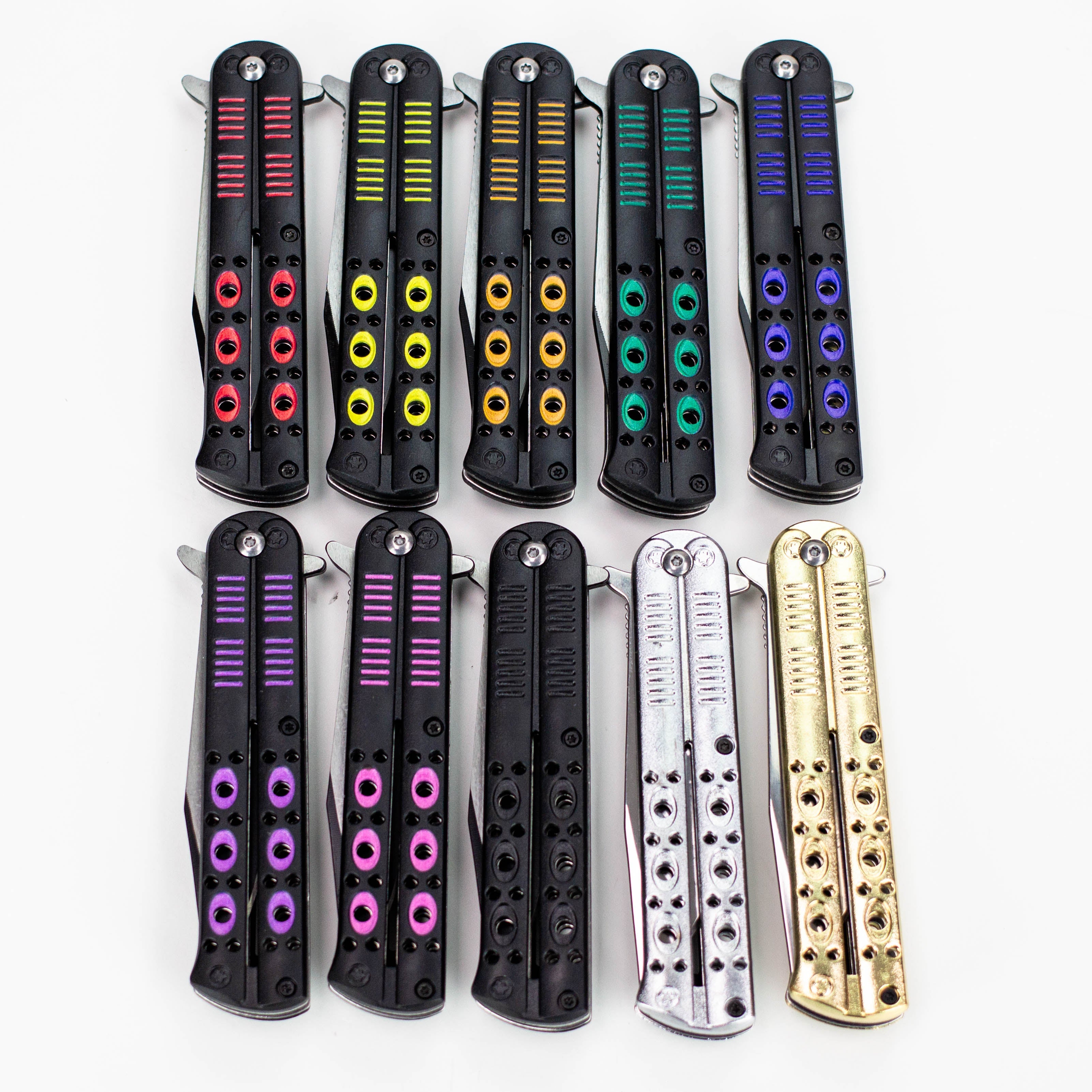 8.5″ Tiger-USA® Butterfly Style Tiger pocket knife  [SJ-1040]