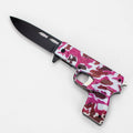 8″ Tiger-USA® Pistol Folding Knife Purple  [SJ-1042]