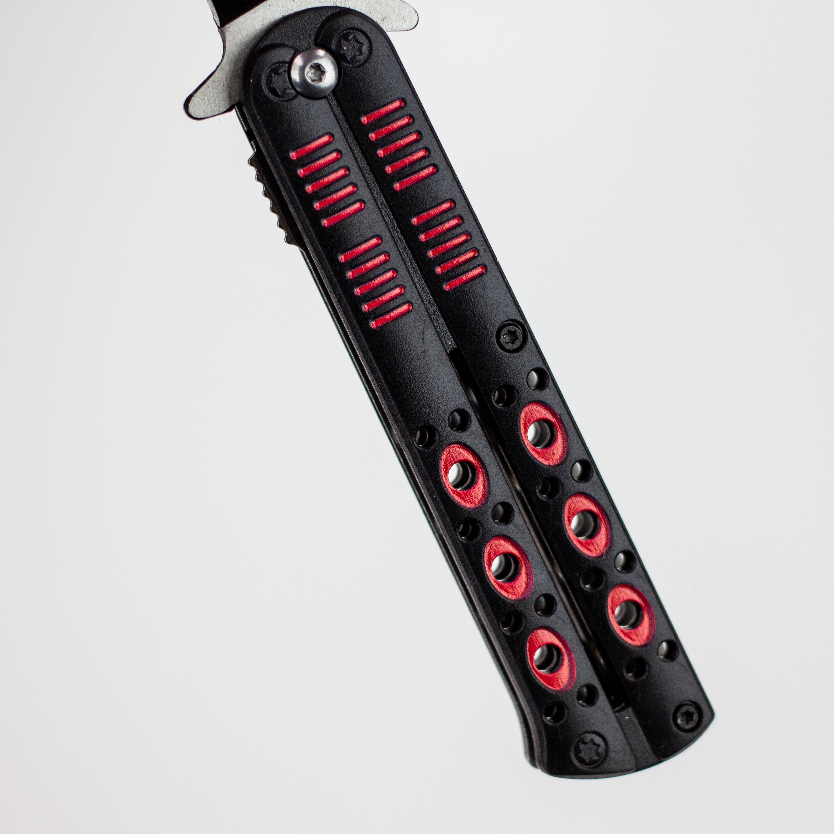 8.5″ Tiger-USA® Butterfly Style Tiger pocket knife  [SJ-1040]