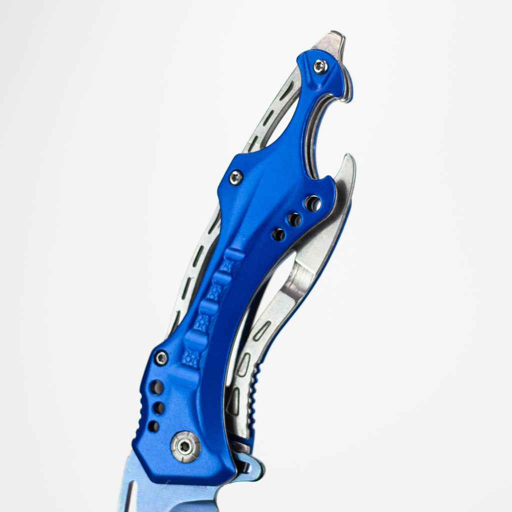 8″ Rainbow Blade with aluminum handle – Folding Knife