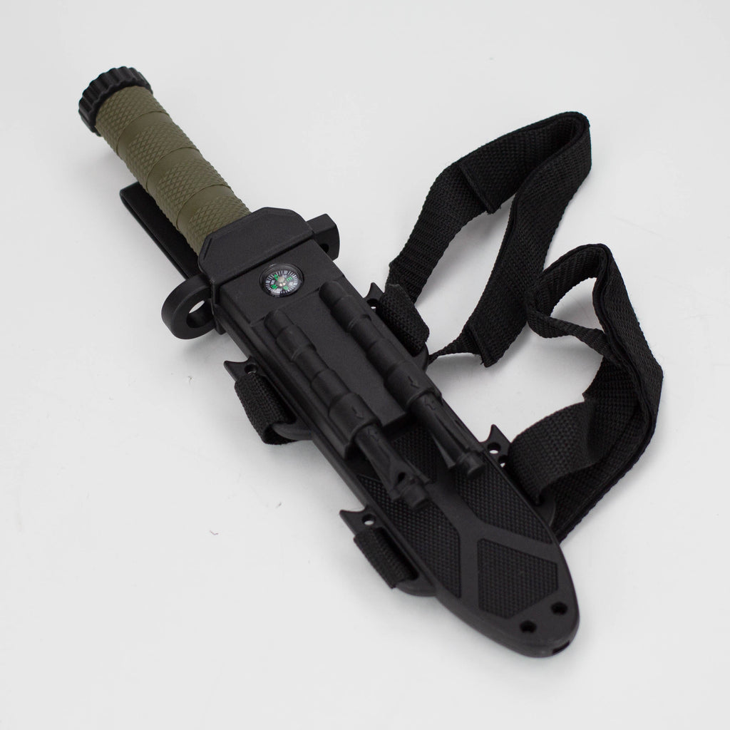 12.75″ Hunting Knife w/ ABS Sheath + Accessories [T22188GN-3]
