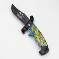 9″ Serrated Blade Folding Knife ABS Handle W/ Belt Cutter [LC106]