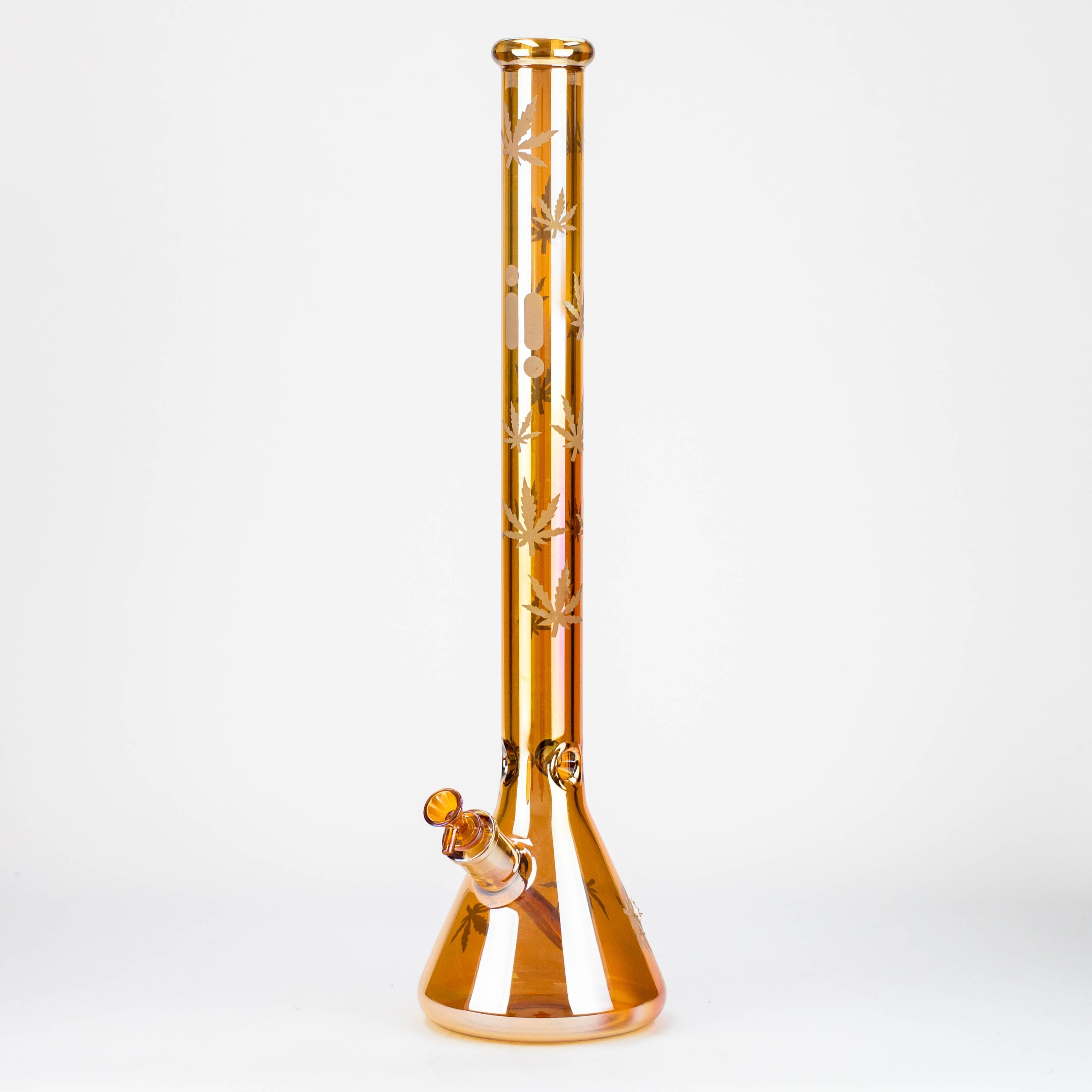 24" Infyniti leaf 7 mm metallic glass water bong ( gp1774 )