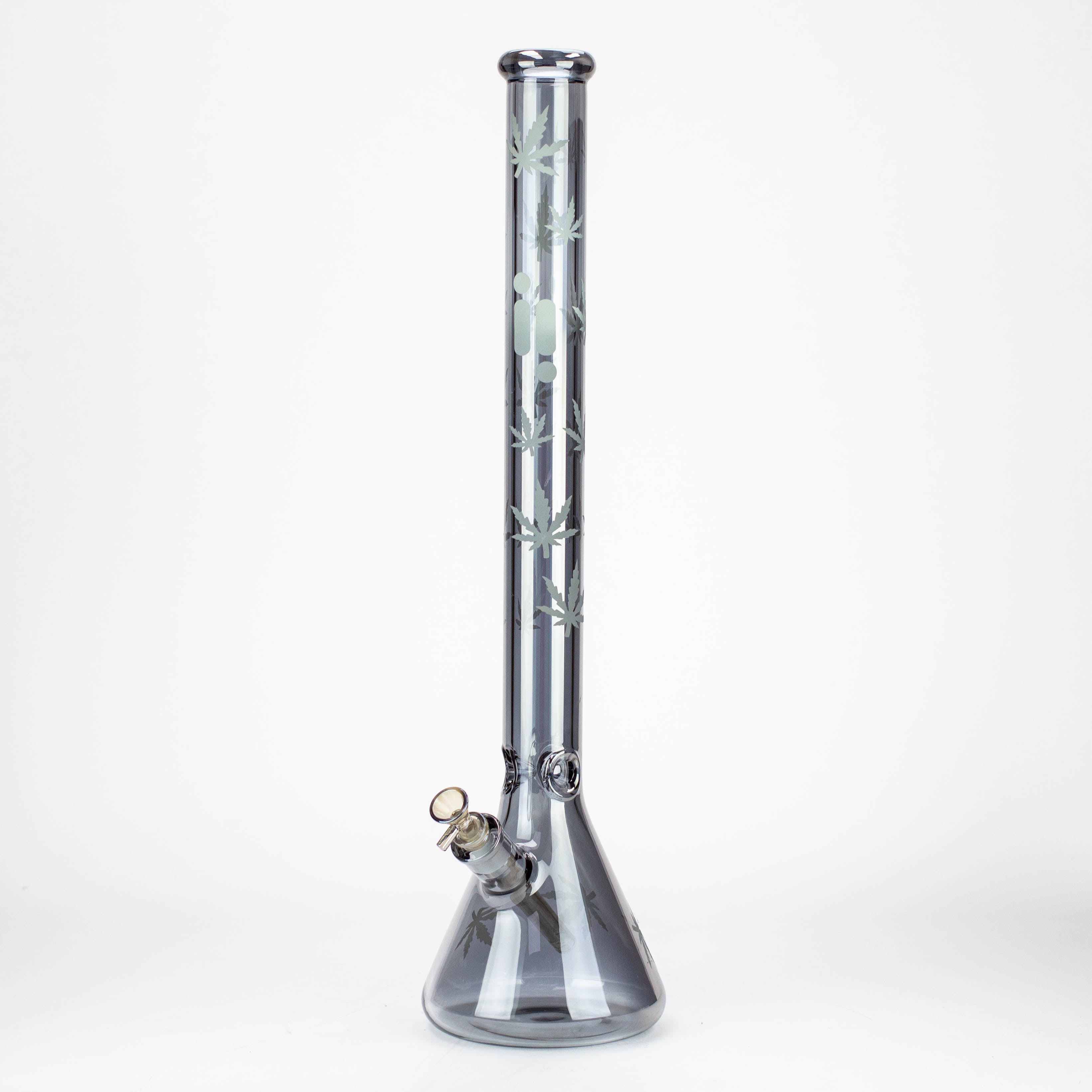 24" Infyniti leaf 7 mm metallic glass water bong ( gp1774 )