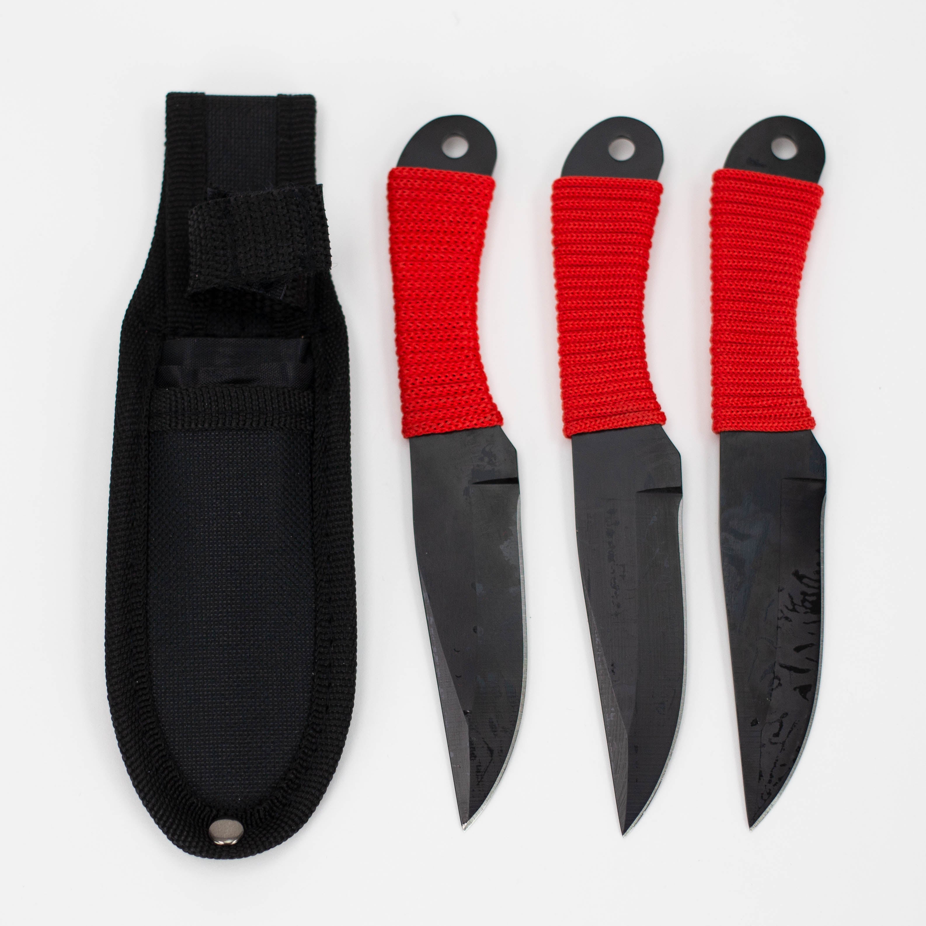 6.5 Inch 3piece Throwing Knife w/ case [TK-713-BK]
