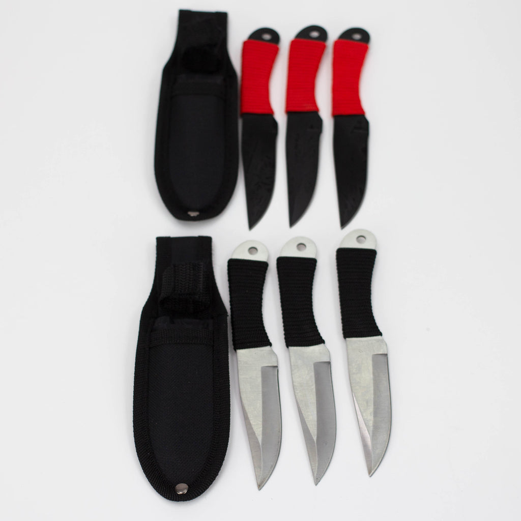 6.5 Inch 3piece Throwing Knife w/ case [TK-713-BK]