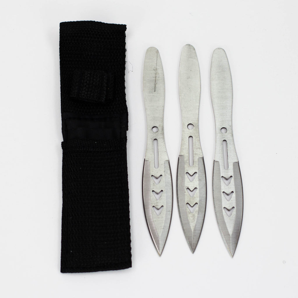 Tiger-USA®3 PC Silver 440 Stainless Steel Thrower Set [TV-1031-SL]