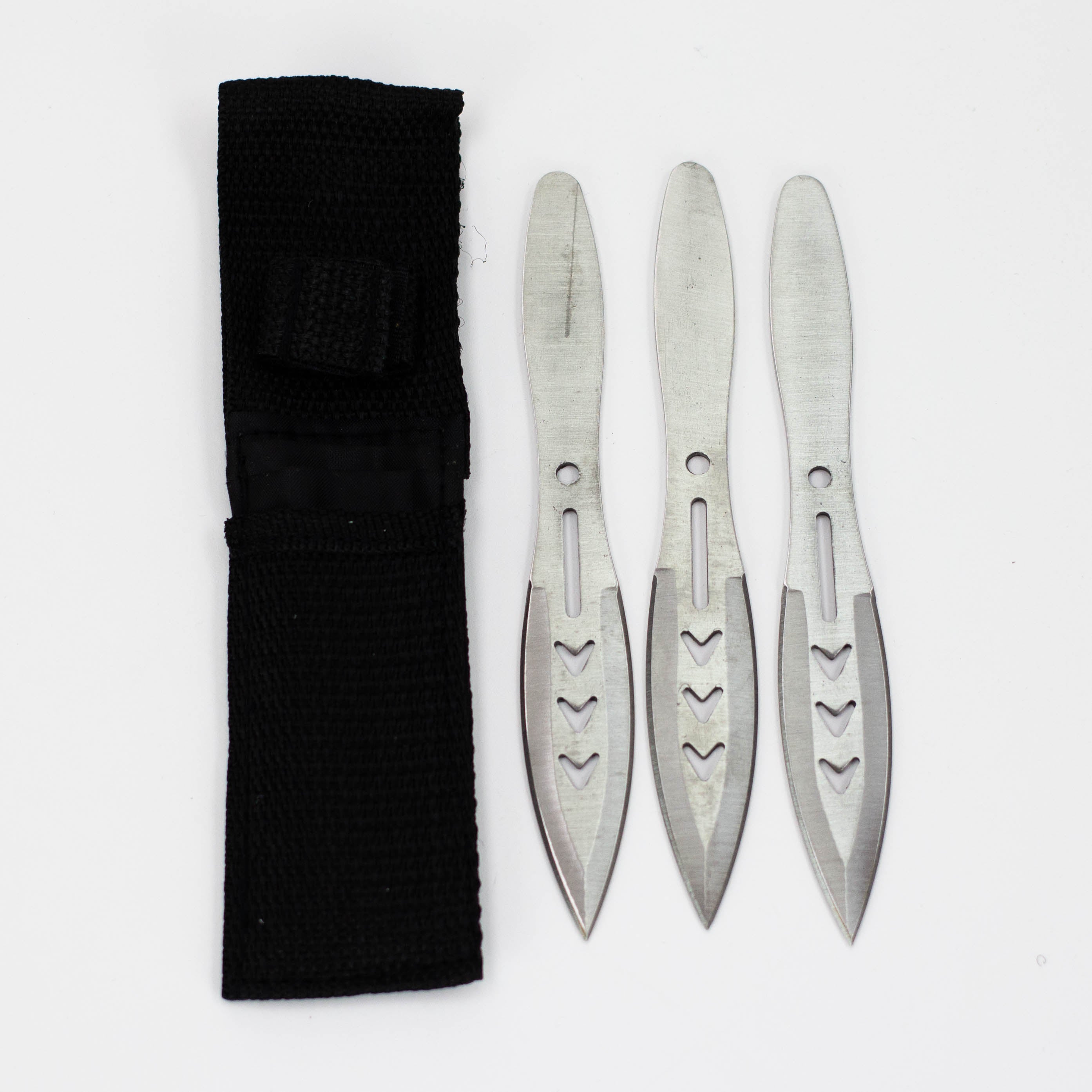 Tiger-USA®3 PC Silver 440 Stainless Steel Thrower Set [TV-1031-SL]