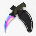 9″ Karambit Hunting Knife – Rainbow [T22199COL]