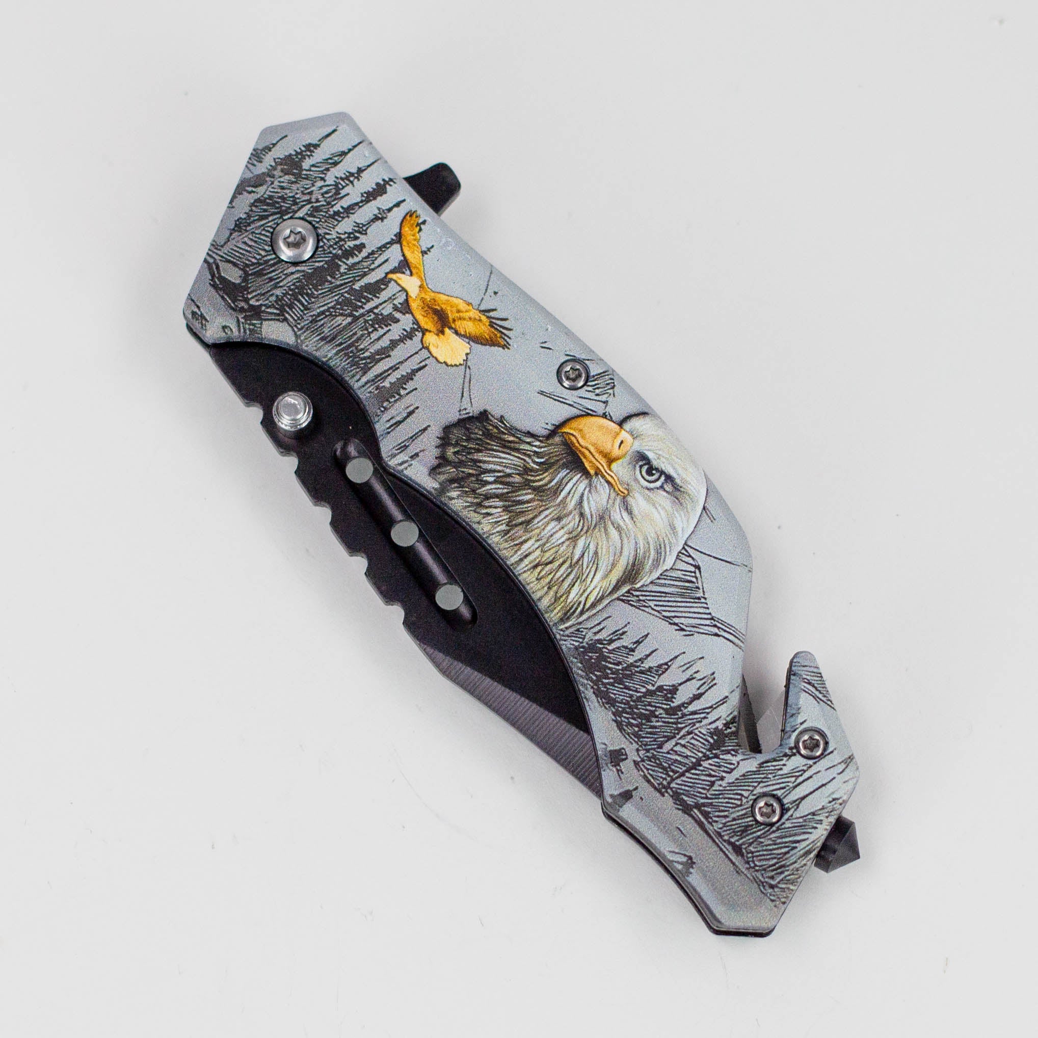TheBoneEdge 8″ Wildlife Folding Knife Stainless Steel [1325X]
