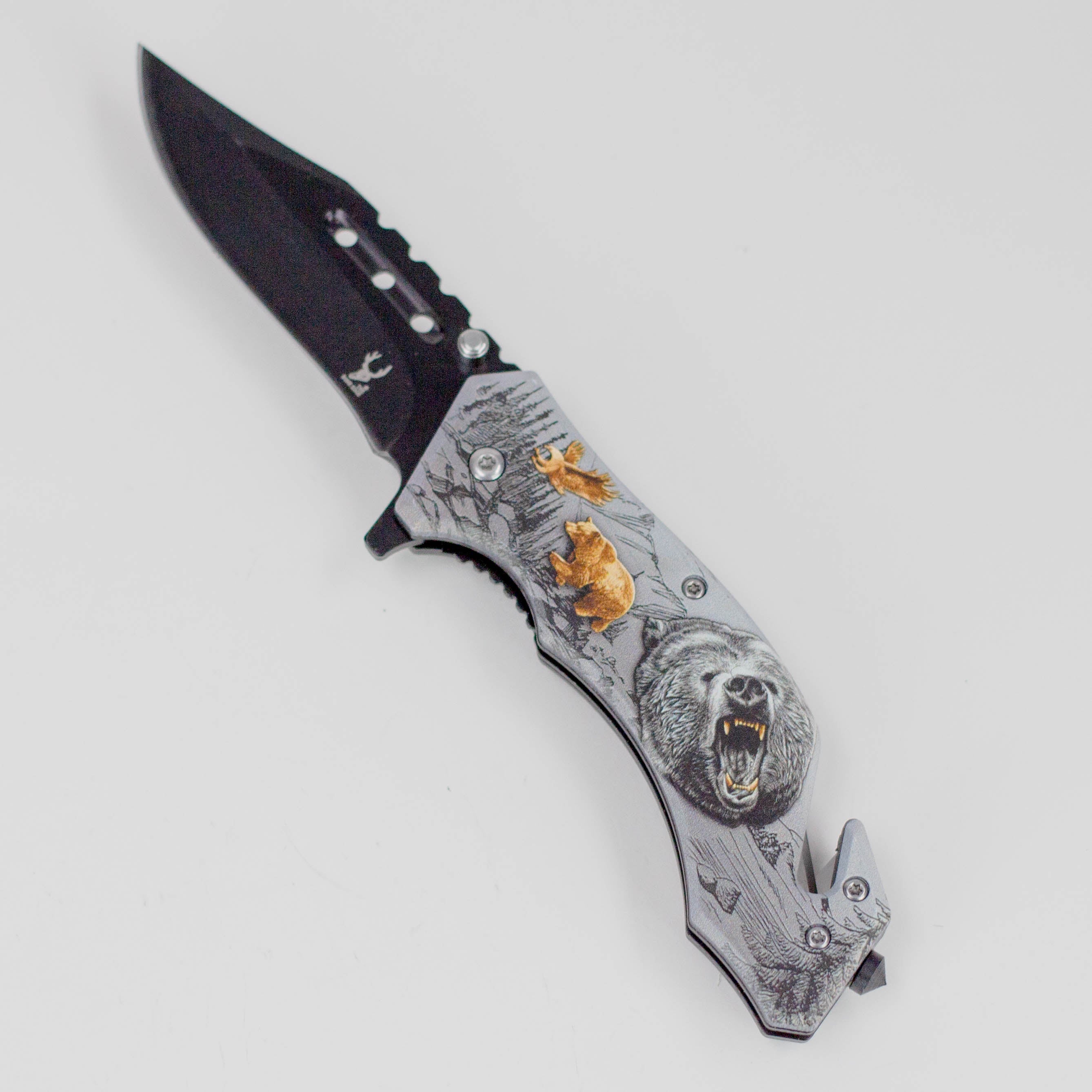 TheBoneEdge 8″ Wildlife Folding Knife Stainless Steel [1325X]