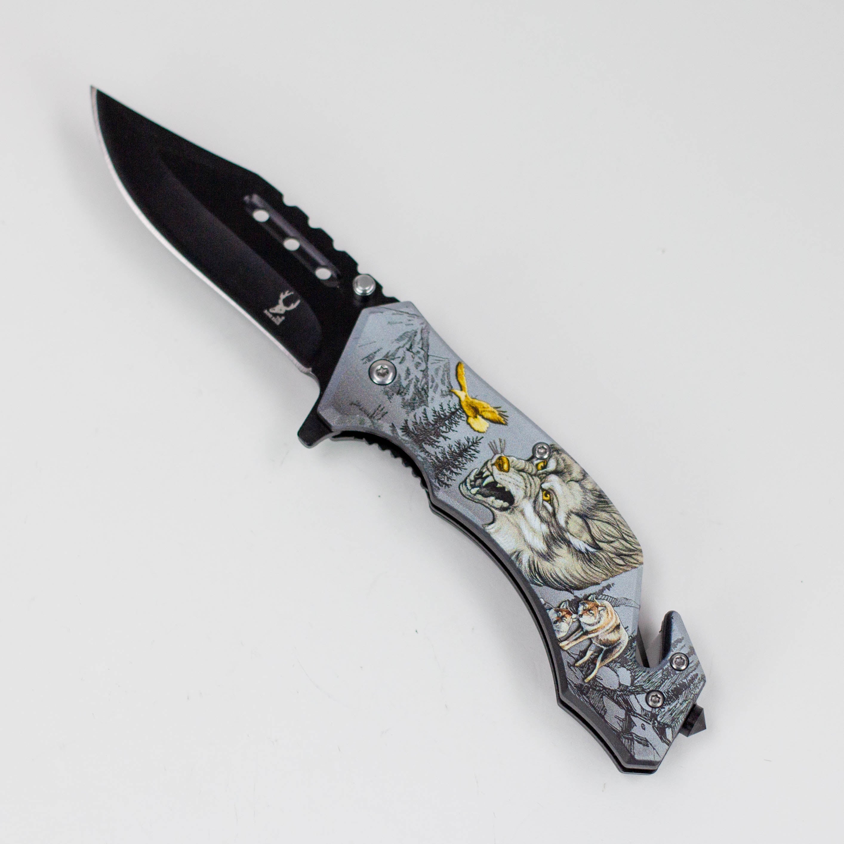 TheBoneEdge 8″ Wildlife Folding Knife Stainless Steel [1325X]