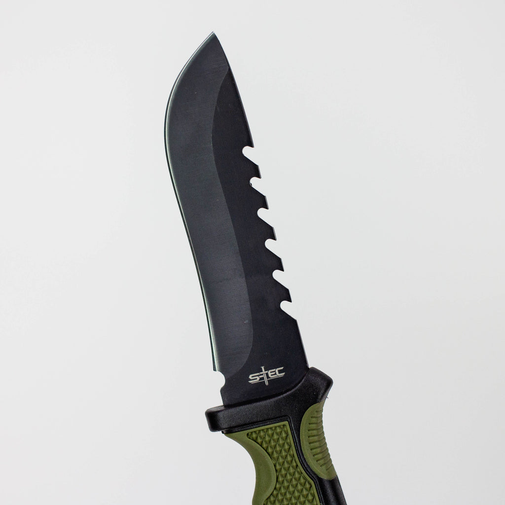 9″ Hunting Knife w/ Plastic Sheath [T22190BK]
