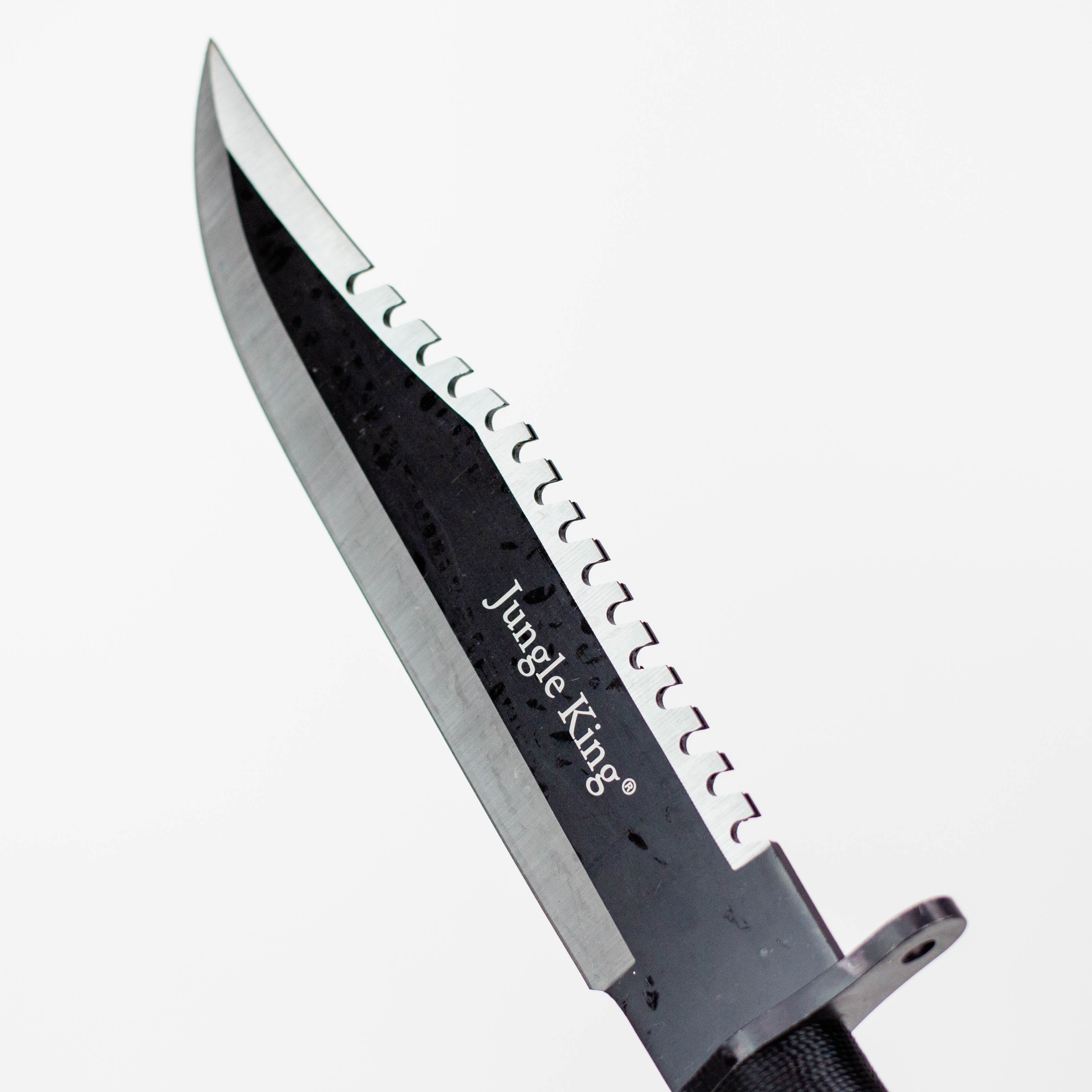 15.25" Jungle King Survival Fixed Blade Knife with Sheath [JK-8837-BK]