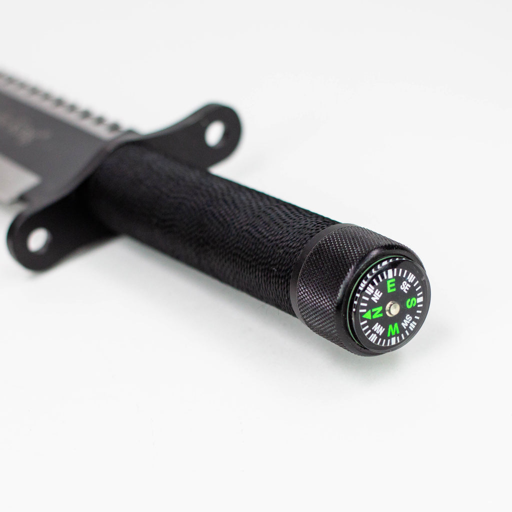 15.25" Jungle King Survival Fixed Blade Knife with Sheath [JK-8837-BK]