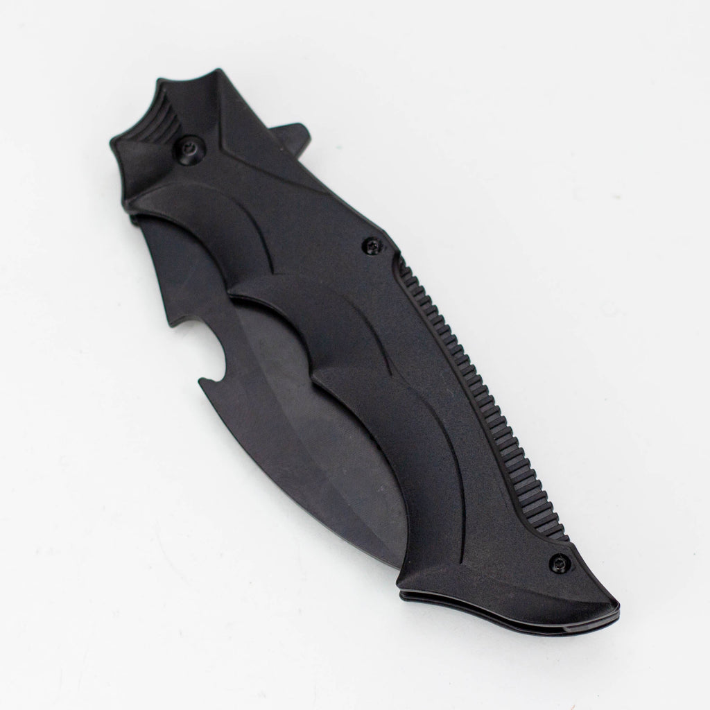 10" Tiger-USA® Pocket Knife-Serrated Blade [DT-1-BK-S]