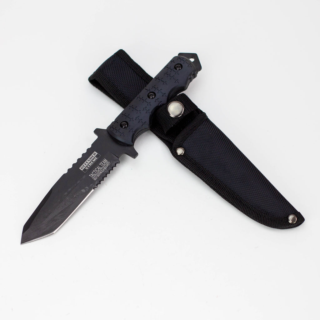 9″ Defender-Xtreme Tactical Team Hunting Outdoor Knife Full Tang with Sheath [7692]