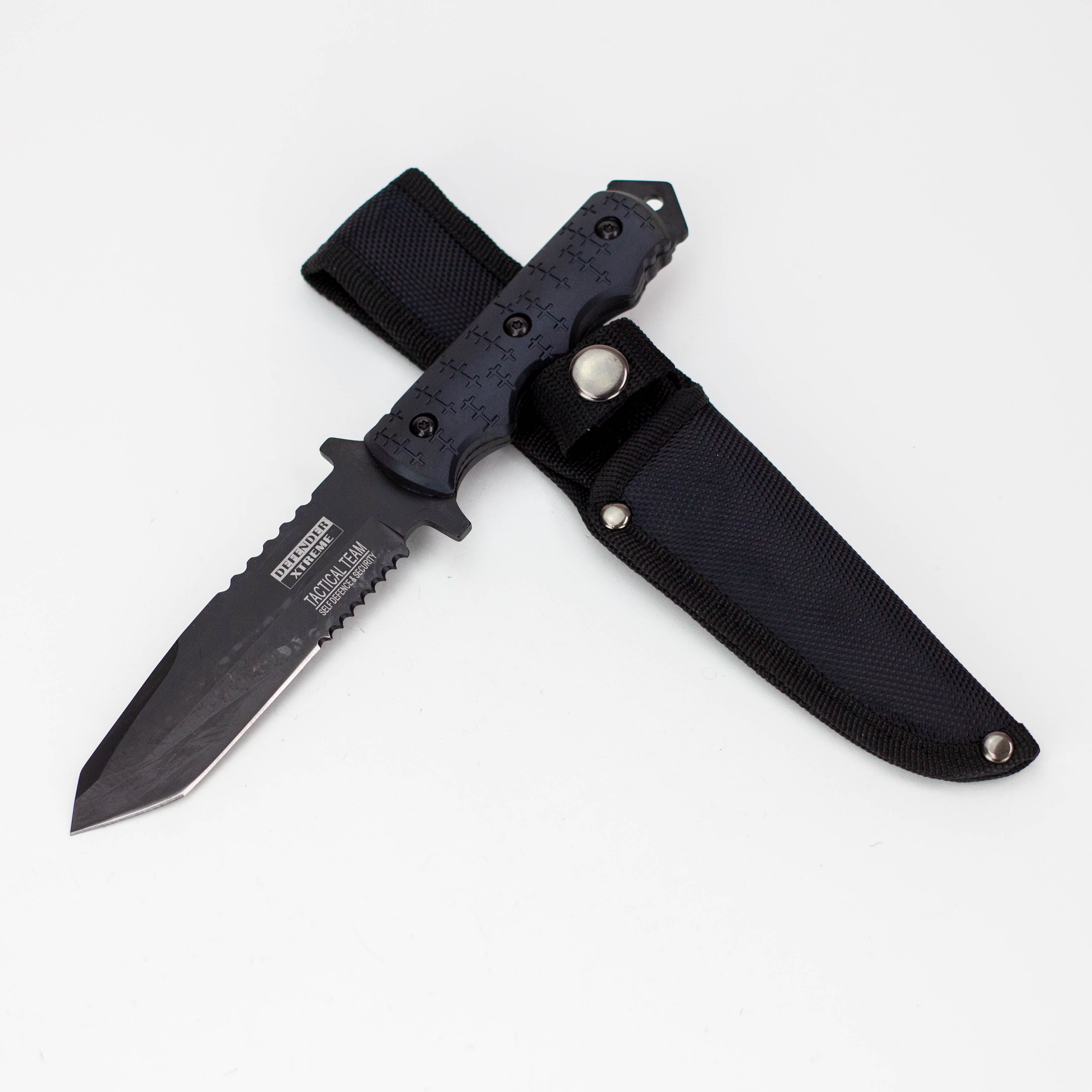 9″ Defender-Xtreme Tactical Team Hunting Outdoor Knife Full Tang with Sheath [7692]