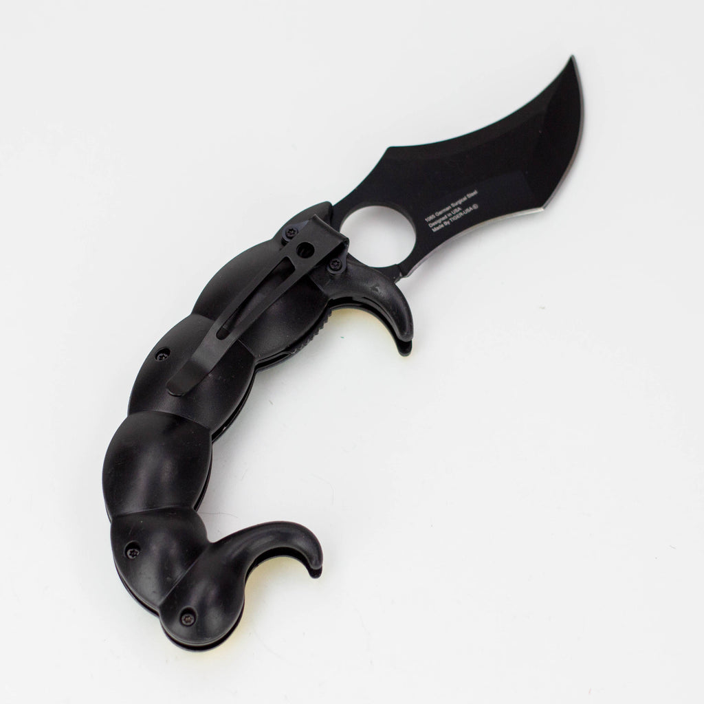 Tiger-USA® Pocket Knife Scorpion Tail Green and Yellow [SJ-1036-GS-B]