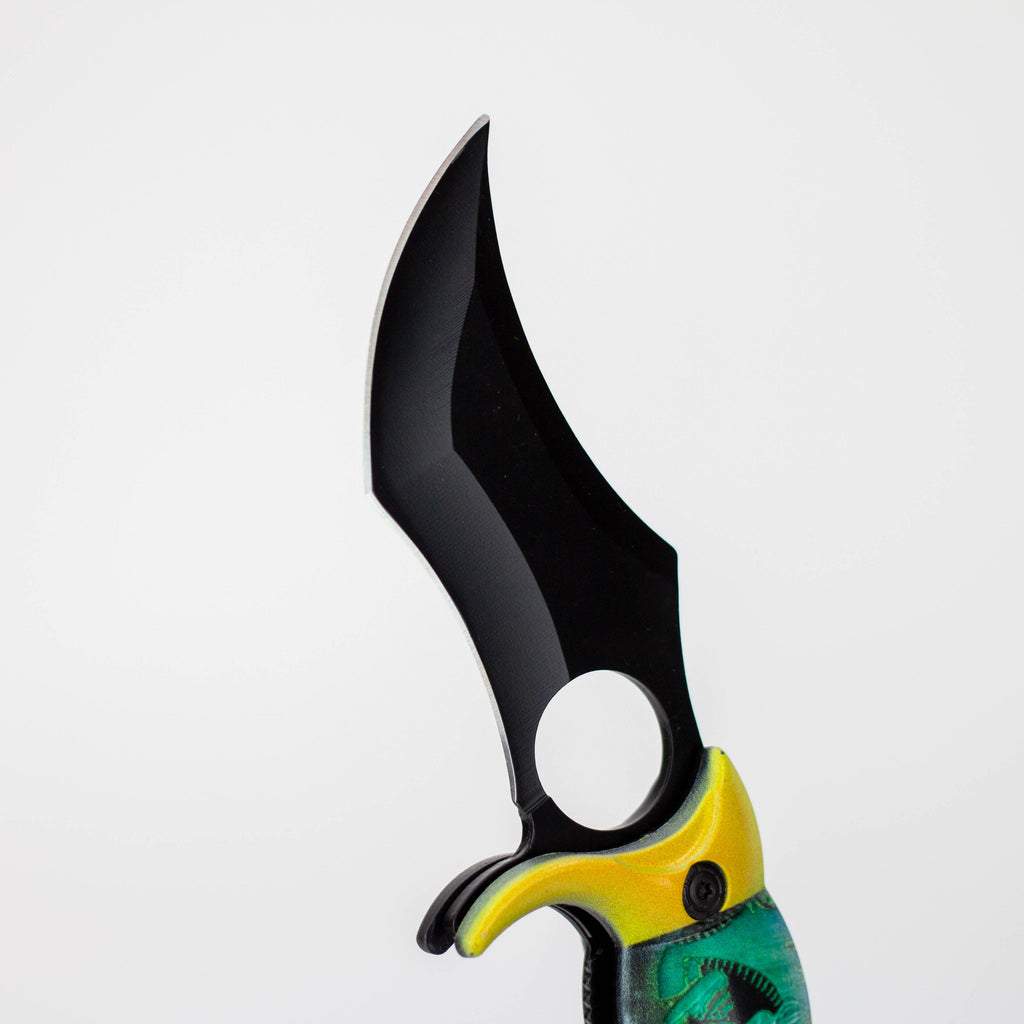 Tiger-USA® Pocket Knife Scorpion Tail Green and Yellow [SJ-1036-GS-B]