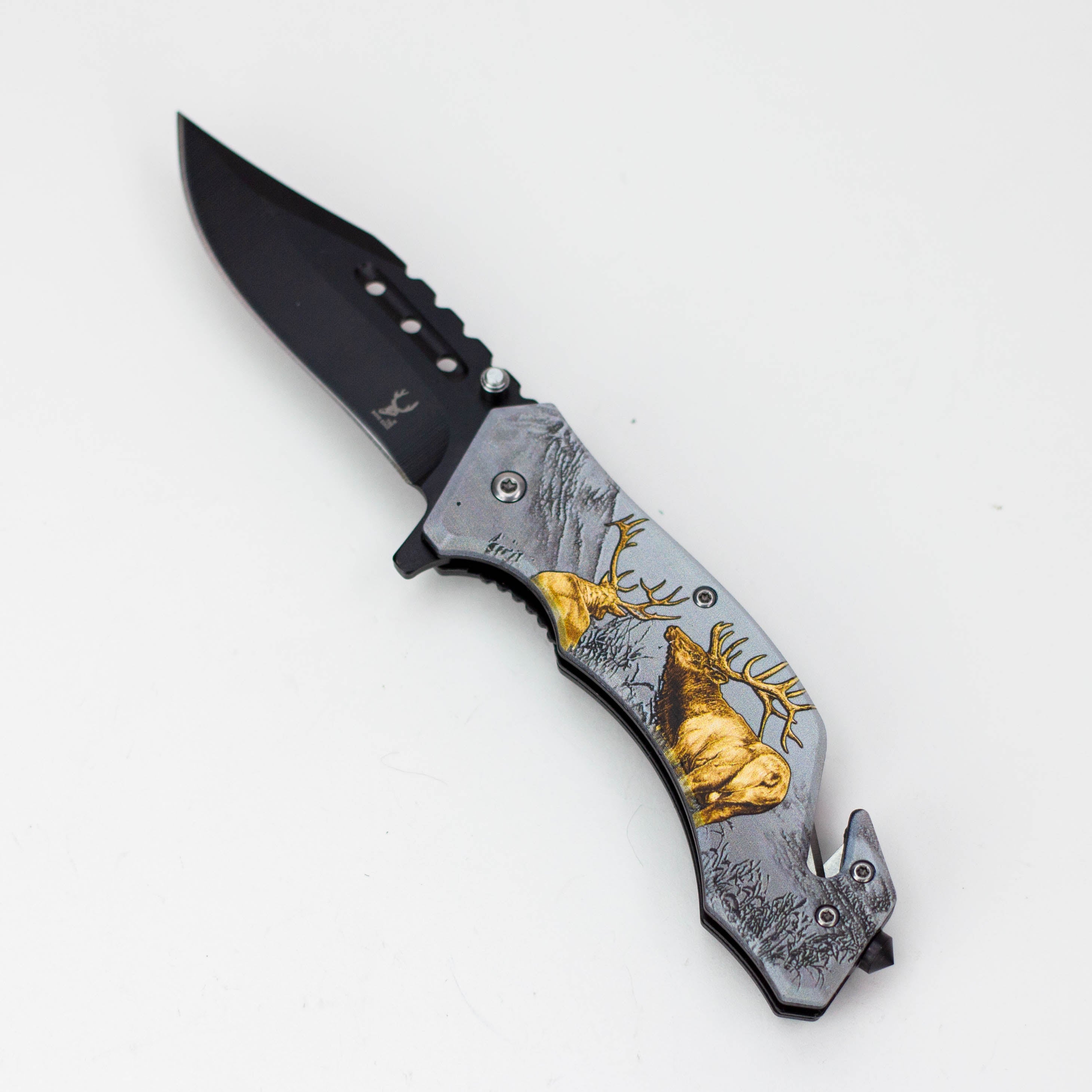 TheBoneEdge 8″ Wildlife Folding Knife Stainless Steel [1325X]