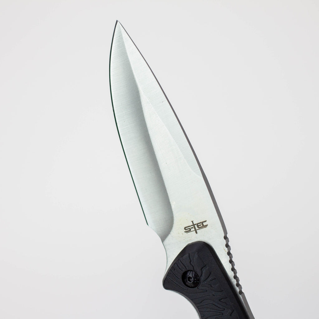 9″ Fixed Blade Full Tang Knife w/ ABS Swivel Sheath [T25145]