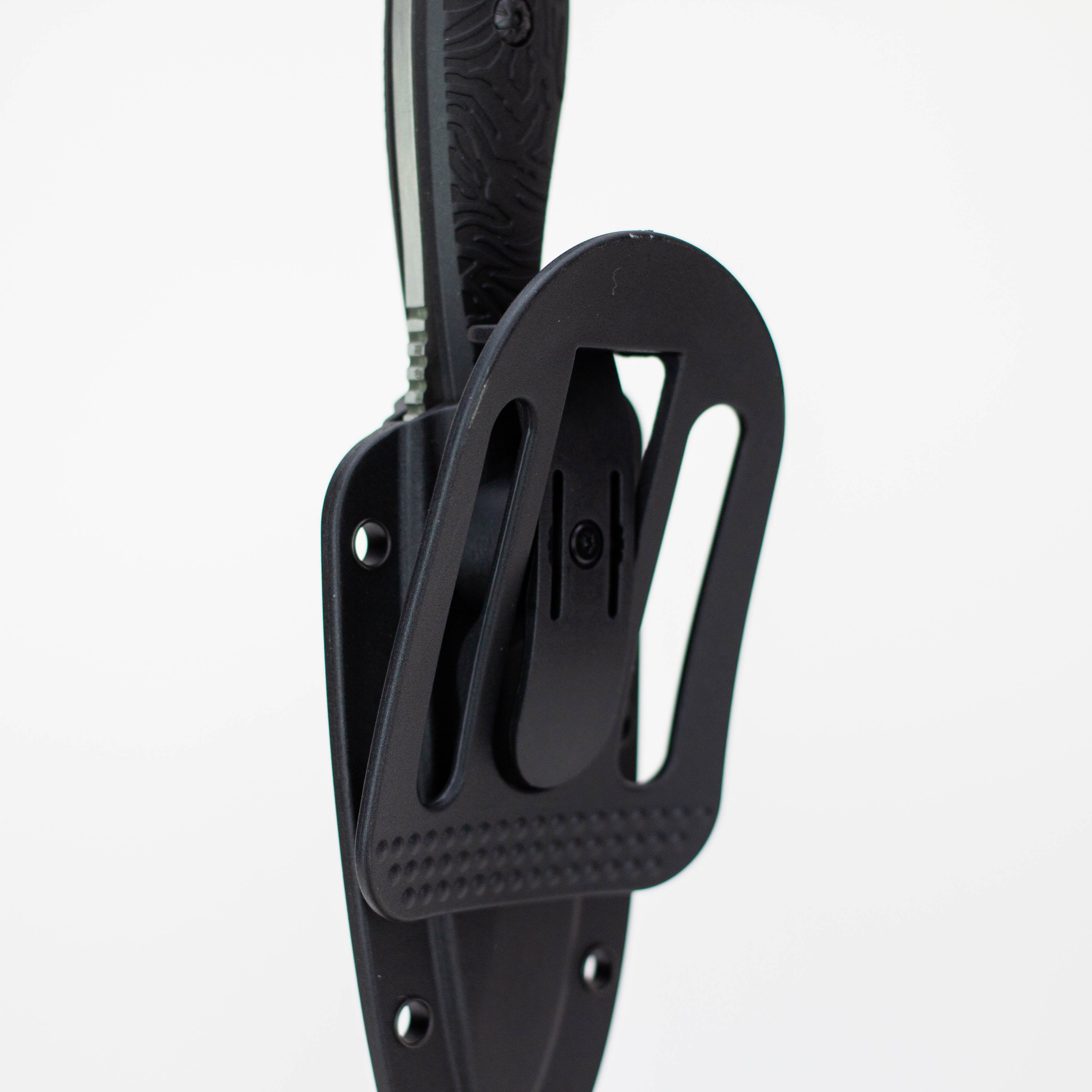 9″ Fixed Blade Full Tang Knife w/ ABS Swivel Sheath [T25145]
