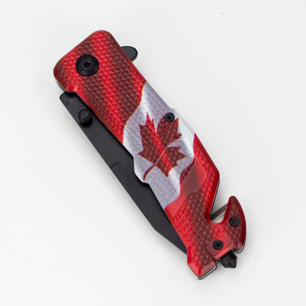 8" Tiger-USA® Pocket Knife – Canada Tanto Serrated [SJ-4xx]