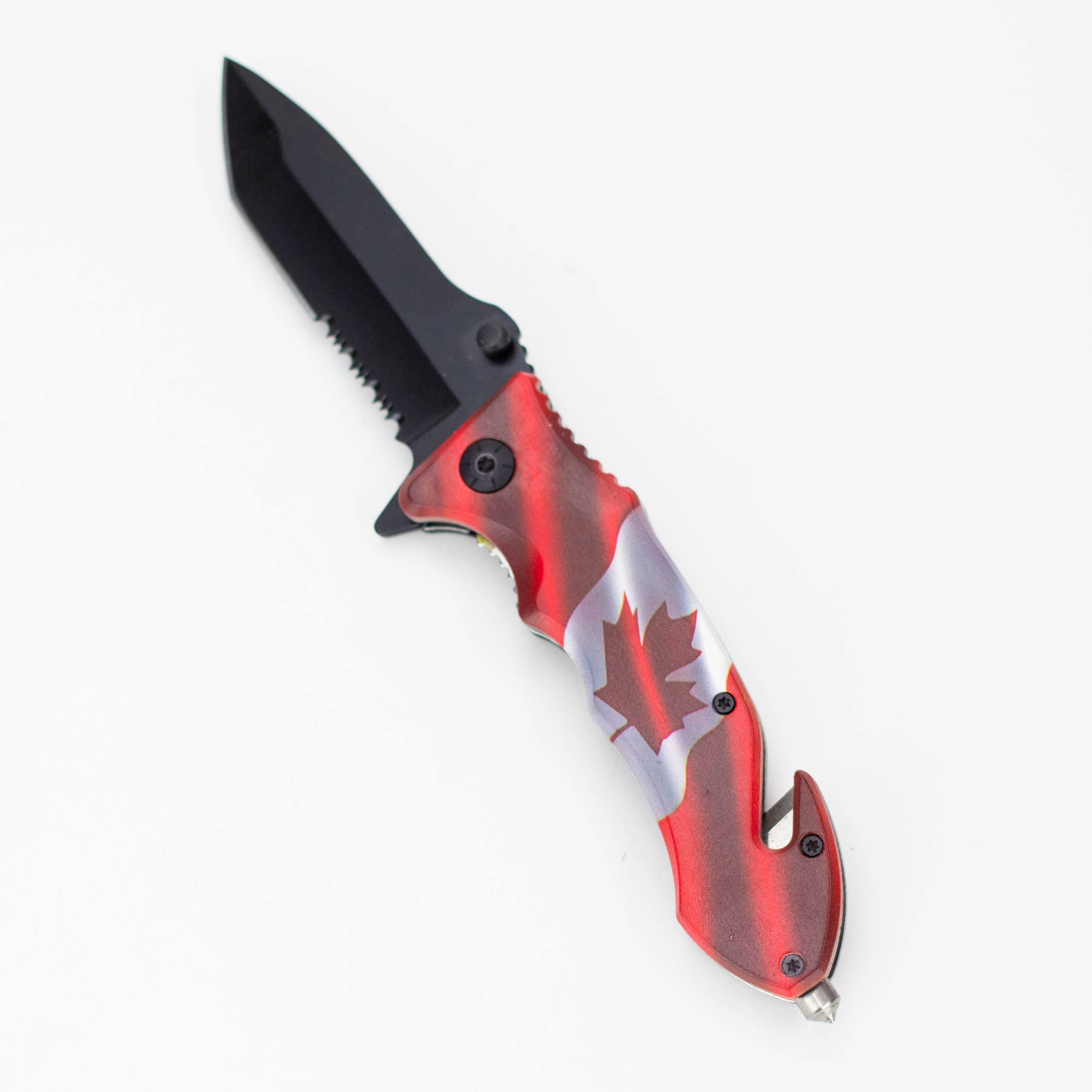 8" Tiger-USA® Pocket Knife – Canada Tanto Serrated [SJ-4xx]