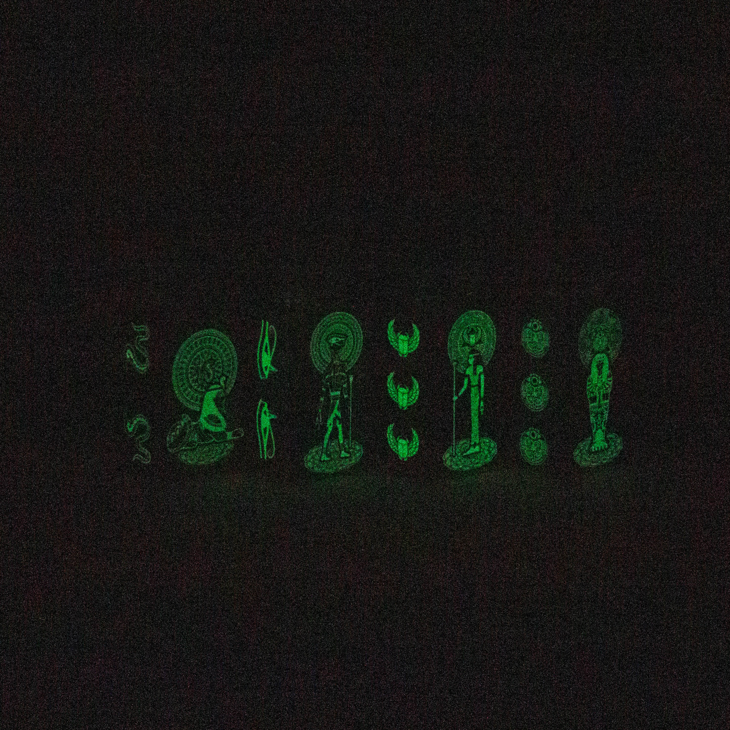 7.5" Glow in the dark Juicy box Rigs SP2070 - Egyptian