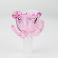 Flower shape glass large bowl