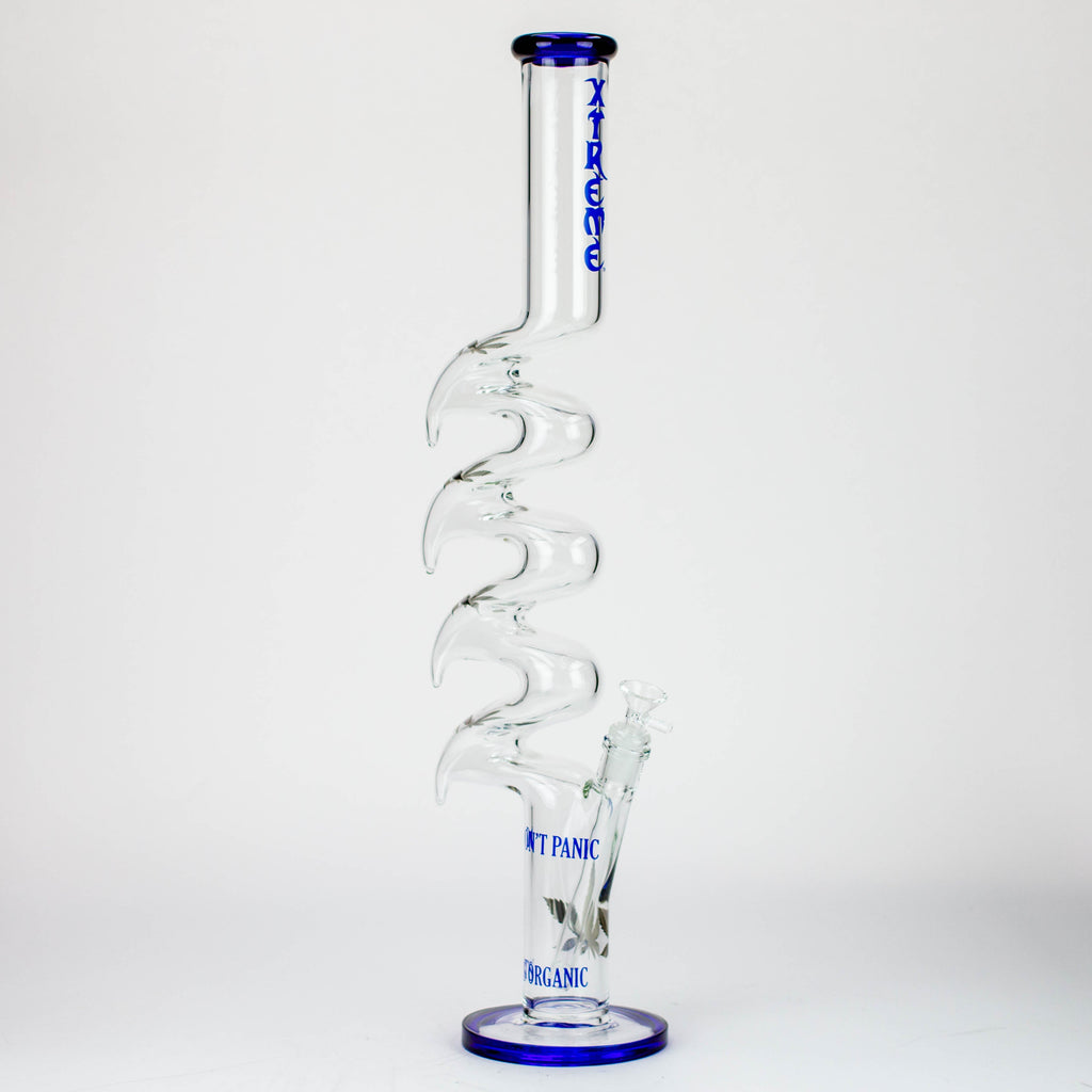 23" Xtream Zig-zag glass water bong [XTR-Z035]