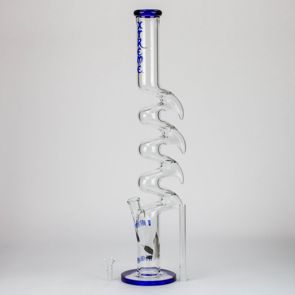 23" Xtream Zig-zag glass water bong [XTR-Z035]