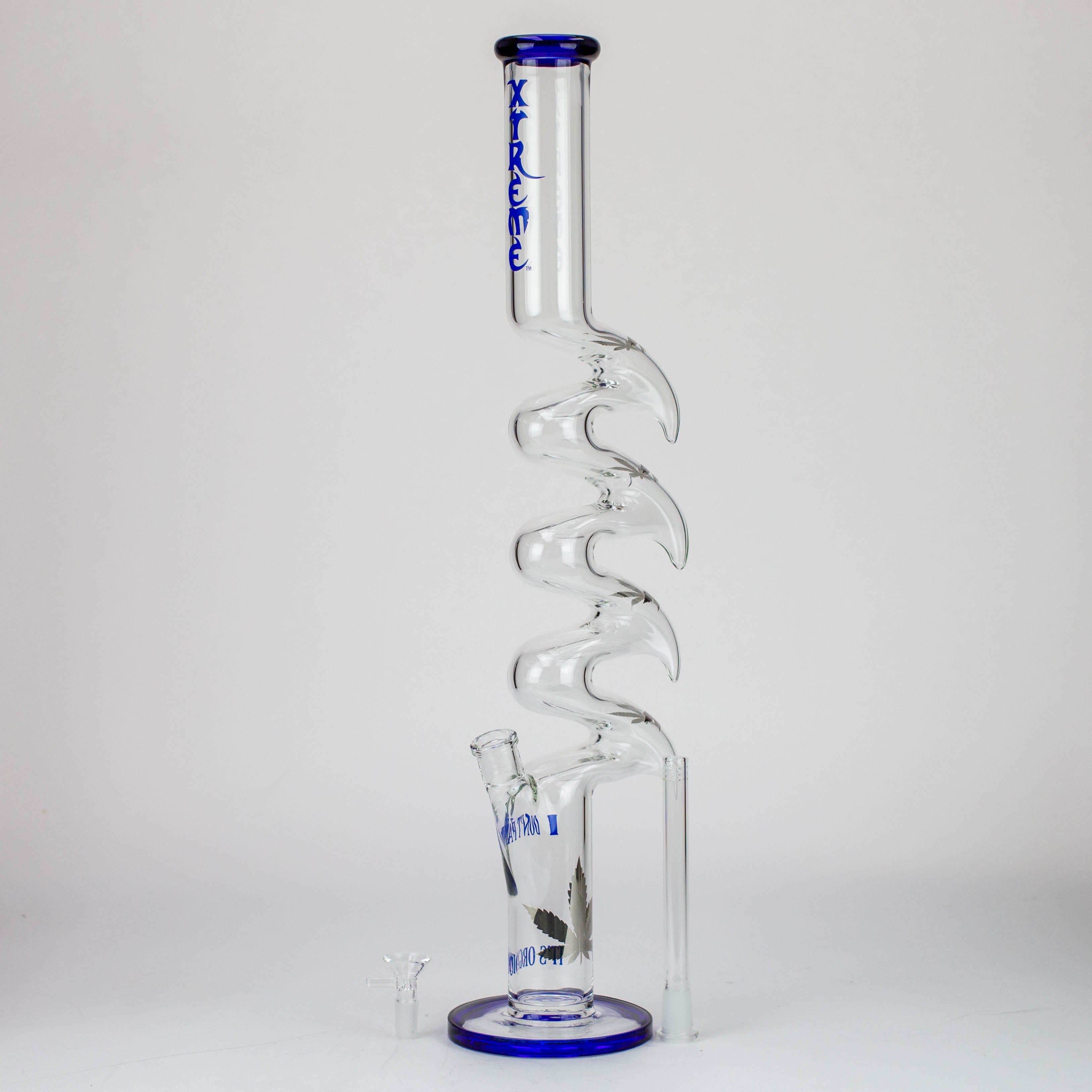 23" Xtream Zig-zag glass water bong [XTR-Z035]