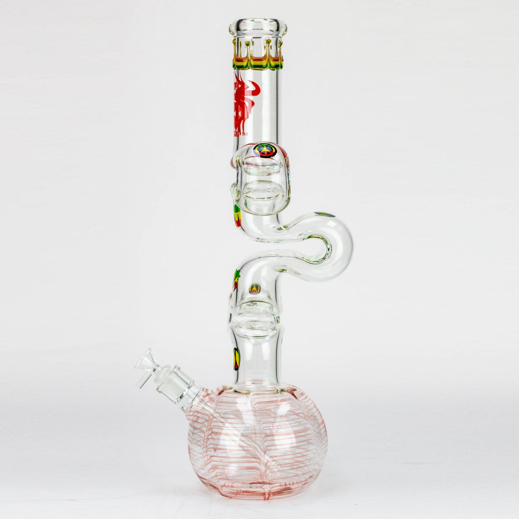 20" Xtream Zig-zag 7 mm glass water bong [XTR-Z036]