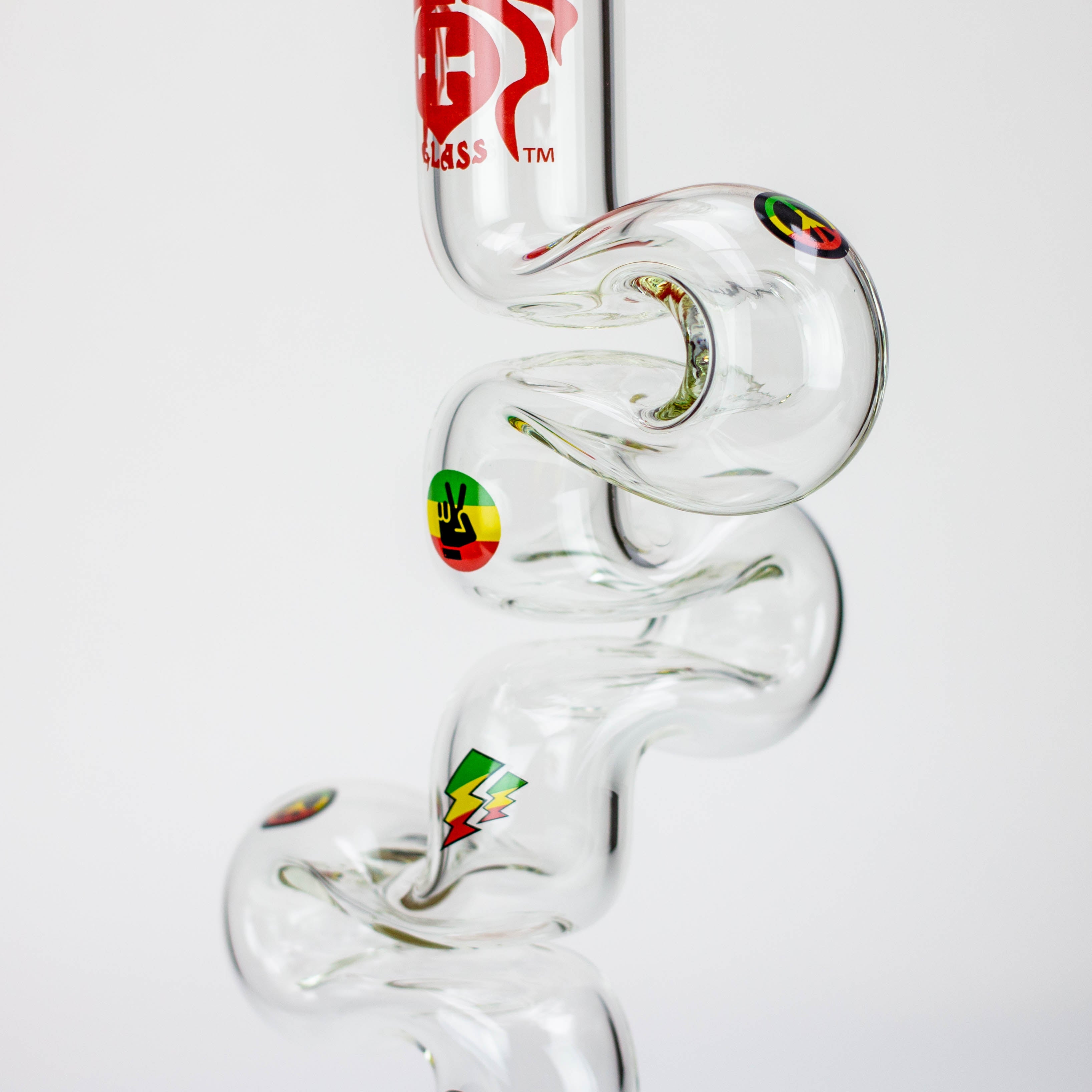 20" Xtream Zig-zag 7 mm glass water bong [XTR-Z036]