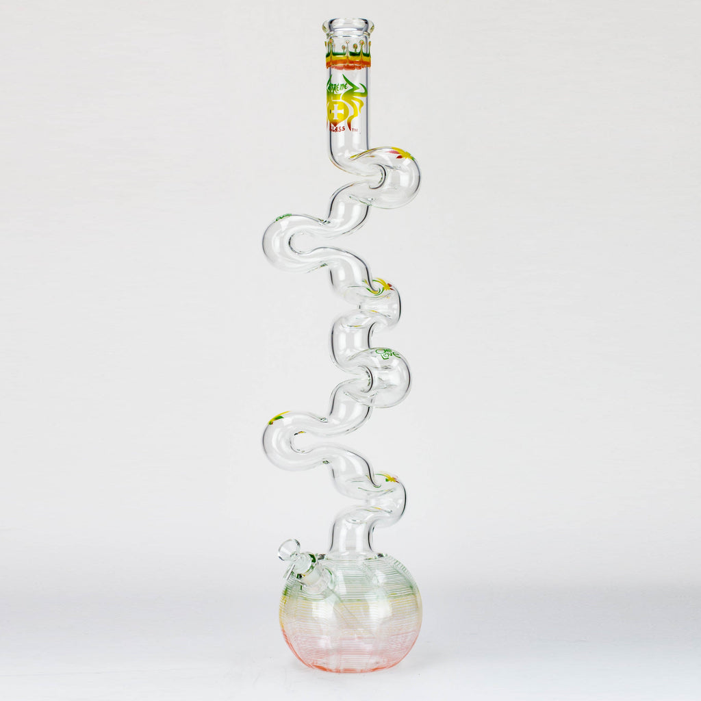 29" Xtream Zig-zag 7 mm glass water bong [XTR-Z037]