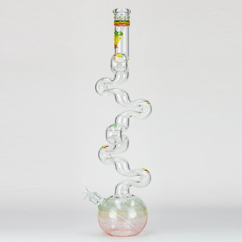 29" Xtream Zig-zag 7 mm glass water bong [XTR-Z037]