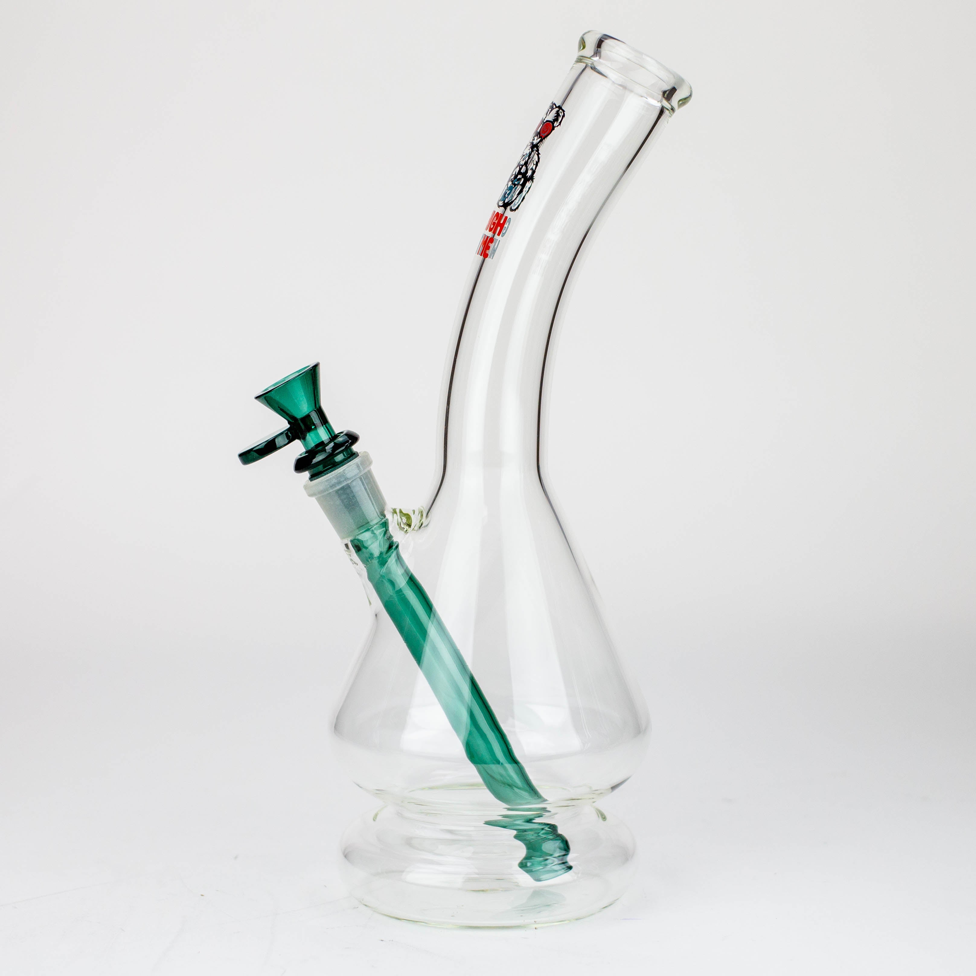 12" 2-in-1 Beaker Glass Bong - Cartoon Design [XTR2022-03]