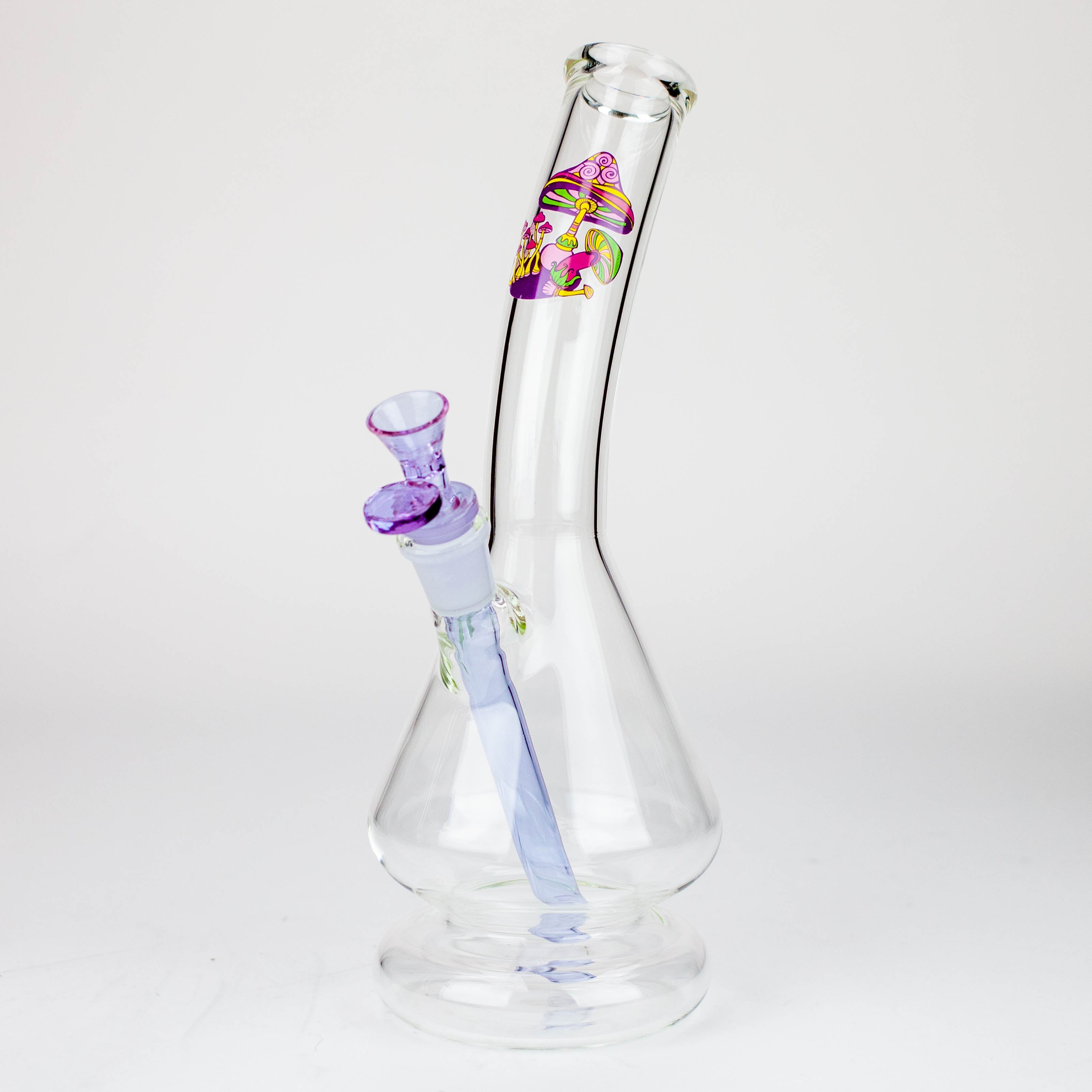 12" 2-in-1 Beaker Glass Bong - Cartoon Design [XTR2022-03]