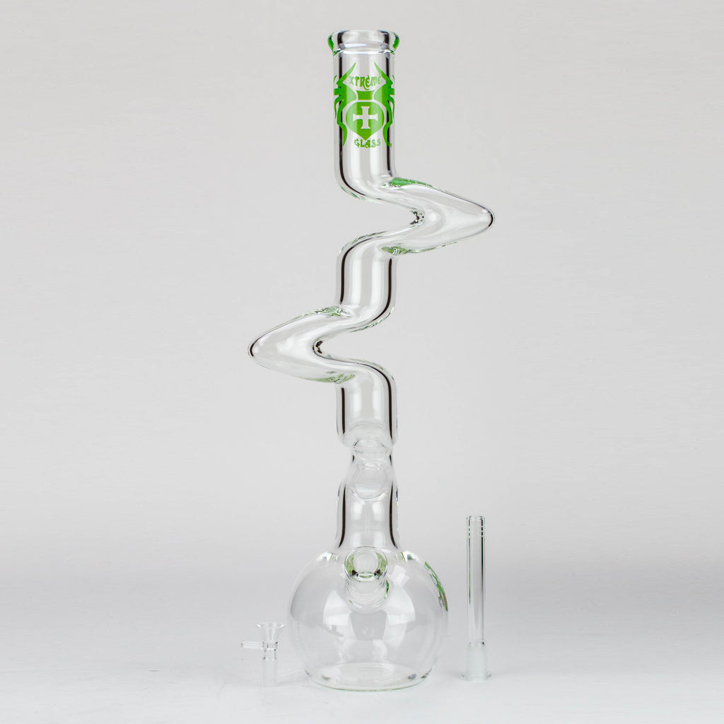 21" Xtream Zig-zag 7 mm glass water bong [XTR-Z015]