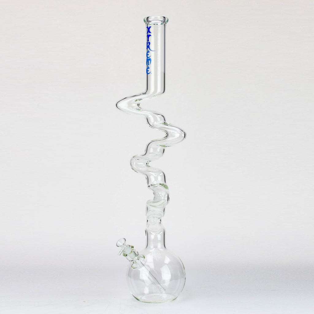 28" Xtream Zig-zag 7 mm glass water bong [XTR-Z016]
