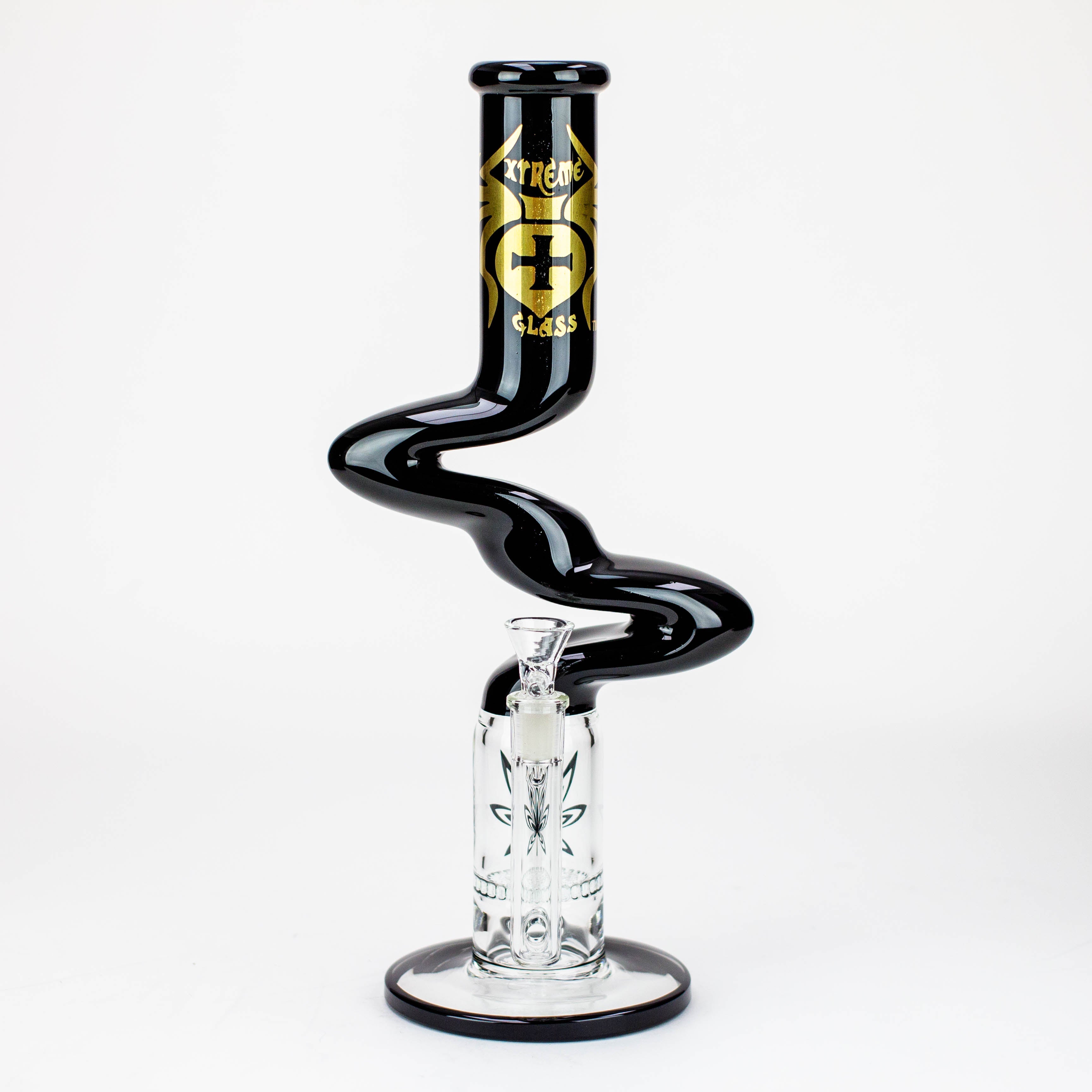 14" Xtream Zig-zag glass water bong [XTR-Z020]