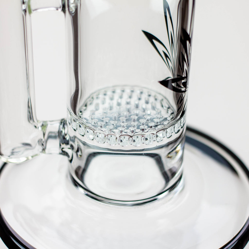 14" Xtream Zig-zag glass water bong [XTR-Z020]
