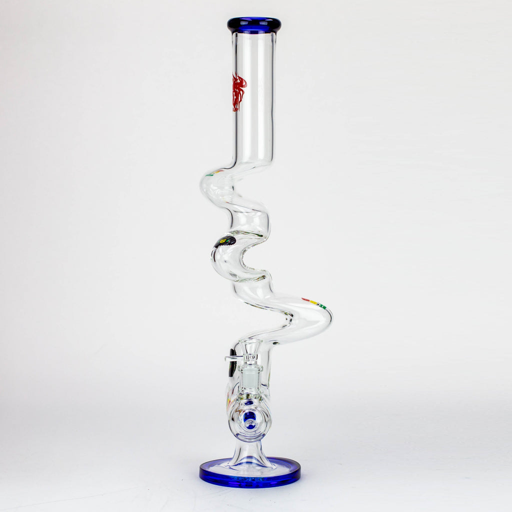 21" Xtream Zig-zag inline diffuser glass water bong [XTR-Z021]