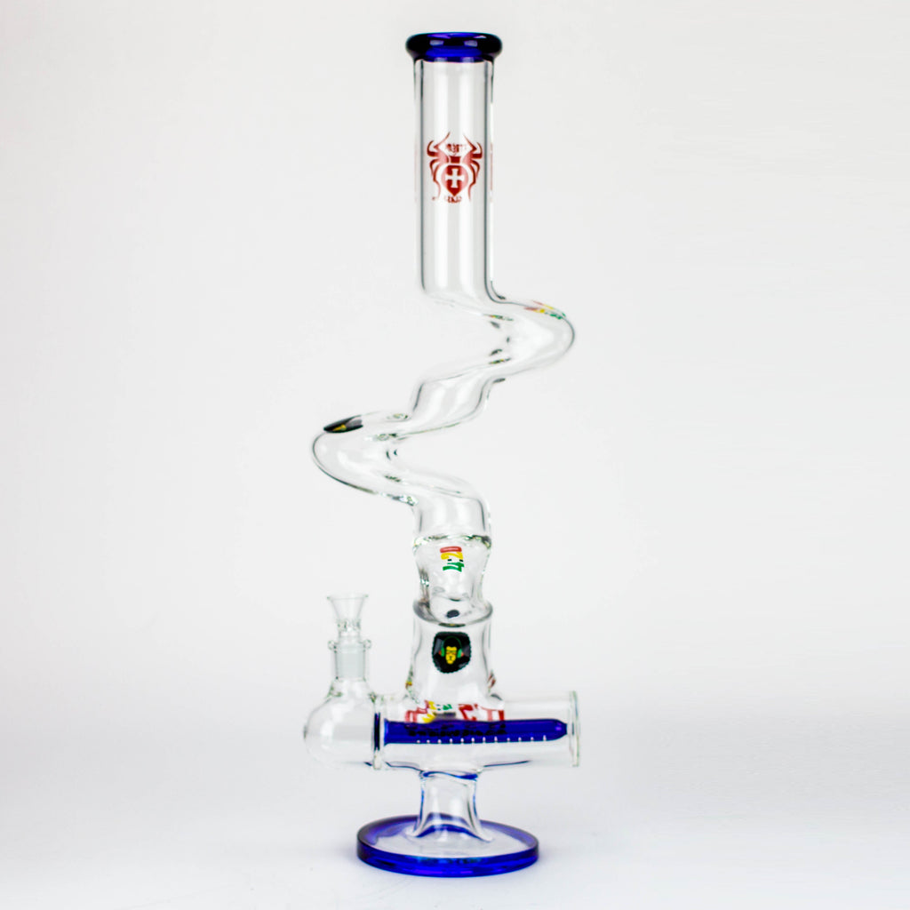 21" Xtream Zig-zag inline diffuser glass water bong [XTR-Z021]