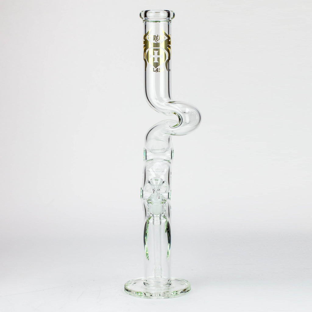 20" Xtream Zig-zag 7 mm glass water bong [XTR-Z022]