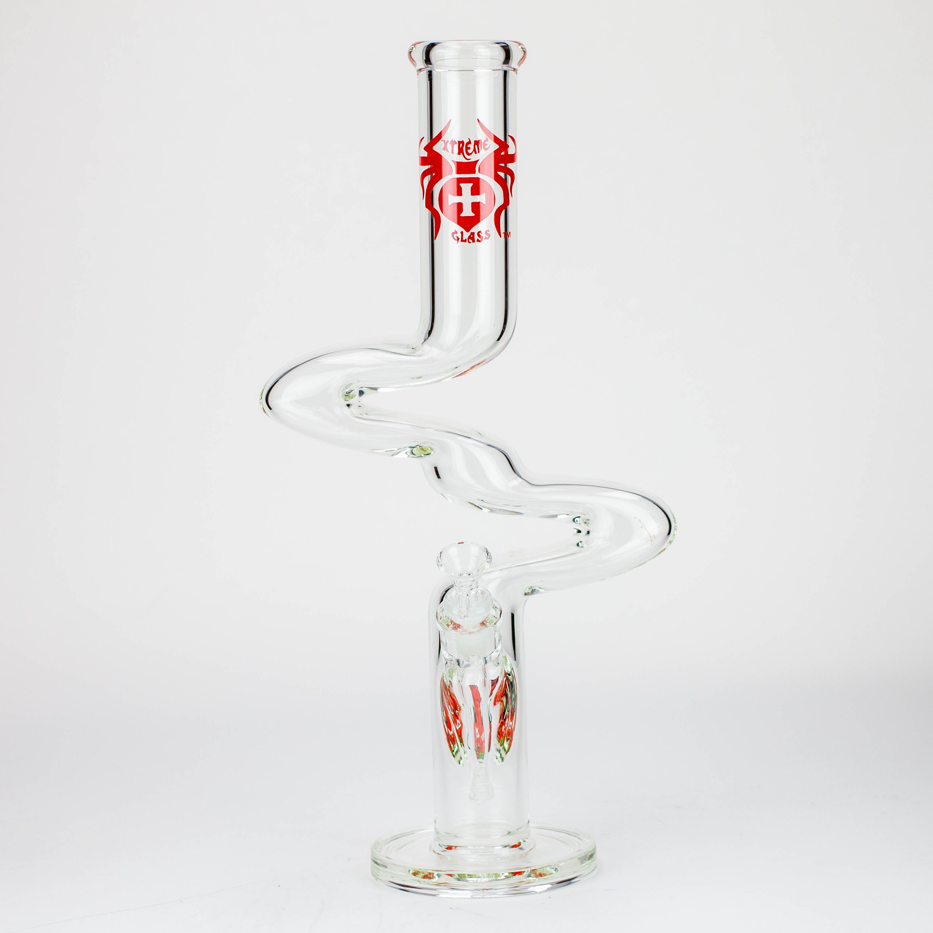 17" Xtream Zig-zag glass water bong [XTR-Z023]